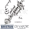 Bristan Art Deco Recessed Fixed Head Shower Valve Spares